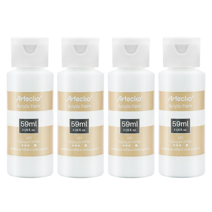 Artecho Acrylic Paint Set 18 Colors 2oz/59ml, Art Craft
