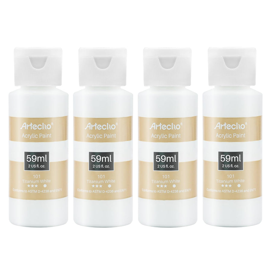 Artecho Acrylic Paint Set 18 Colors 2oz/59ml, Art Craft
