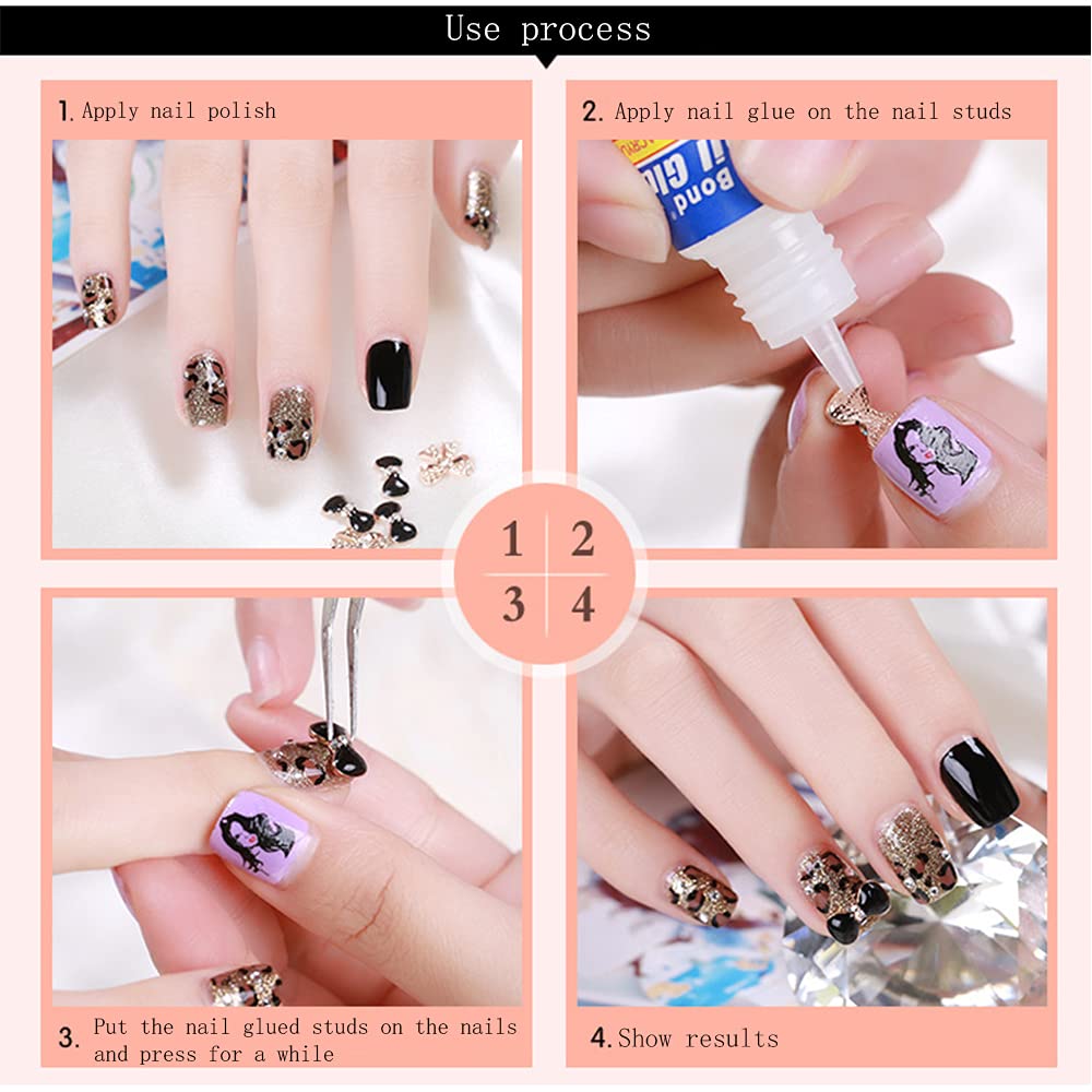 3D Nails Art Halloween Charm Decals Decoration 30Pcs Halloween Theme Element Metal Nail Studs Skull Hand Bone Cat Pumpkin Cobweb Gun Witch Hat etc.Design for DIY Nail Manicure Tips