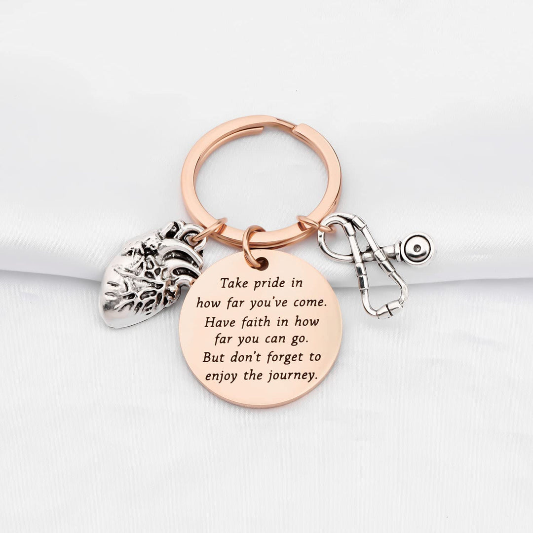 Cardiologist Gifts Anatomy Cardiologist Keychain Graduation Gifts Cardiologists Nurse Doctor Gifts for Medical Students Anatomical Heart Jewelry (CHD keychain rg)