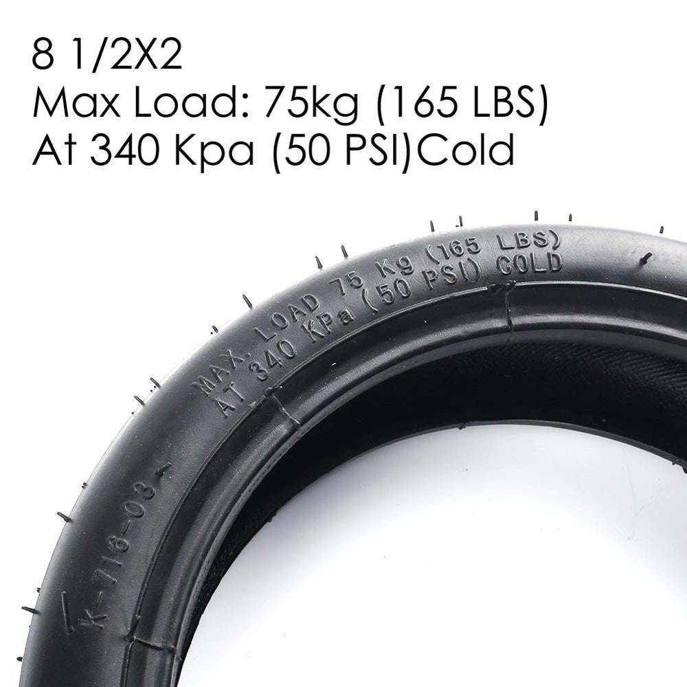 LotFancy 8 1/2 x 2 Pneumatic Tire Fit for Xiaomi M365/G