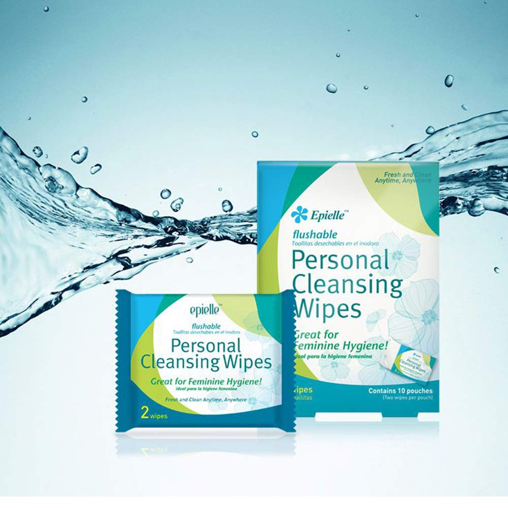 Epielle Personal Cleansing Wipes-20ct (2 Pack)