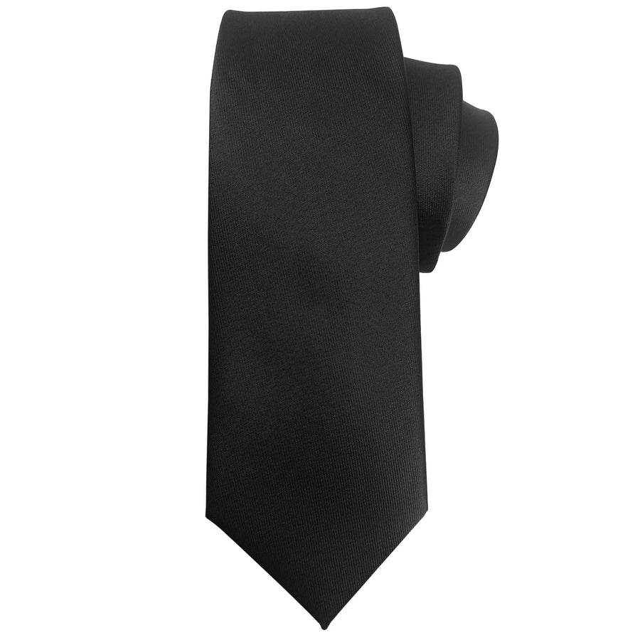 Murong Jun Men's Ties Solid Color Pure Polyester Pl