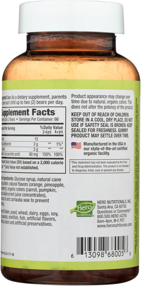 Yummi Bears Vitamin C Chewable Gummy Vitamin Supplement