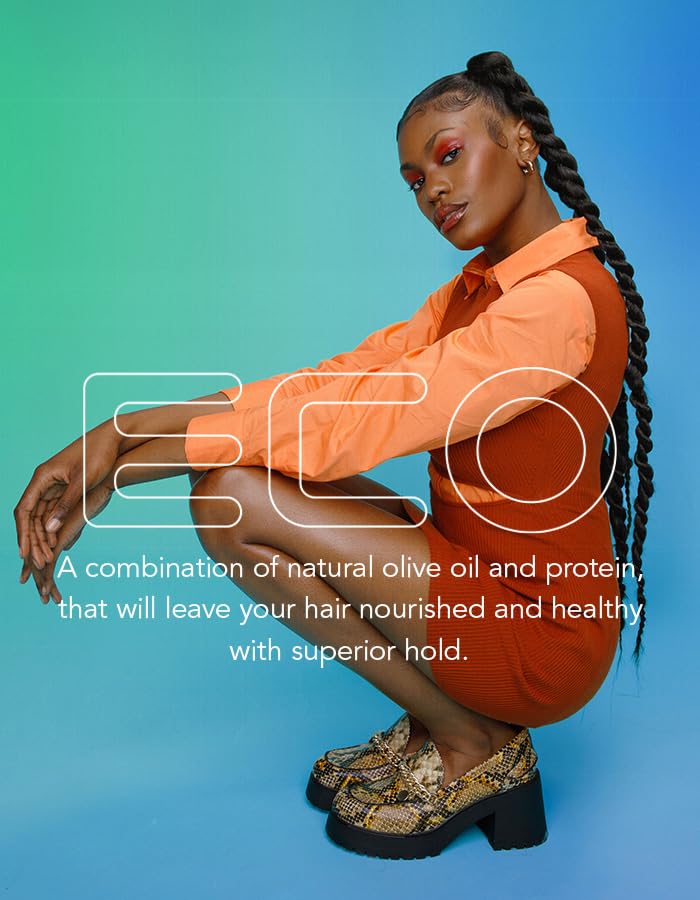 Ecoco Gel Olive Oil - 100% Pure Olive Oil - Adds Shine And Tames Split Ends - Weightless Style - Nourishes And Repairs - Adds Moisture To The Scalp - Superior Hold - Healthy Shine - 32 Oz