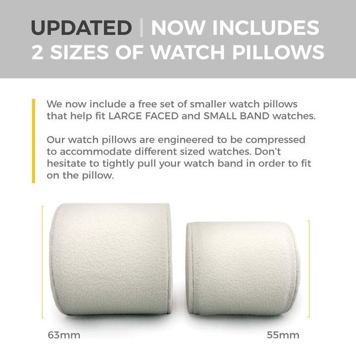 Case Elegance Travel Watch Case Roll Organizer for Men | Vegan Faux Leather Watch Display Case | Watch Display, Storage &amp; Holder | Watch Case for Men&#39;s Watch Collection | Watch Holder for Men | Black