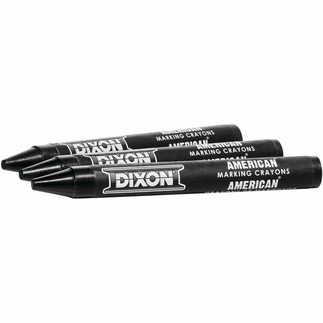 Long-Lasting Marking Crayons, 5, Black, Pack of 12