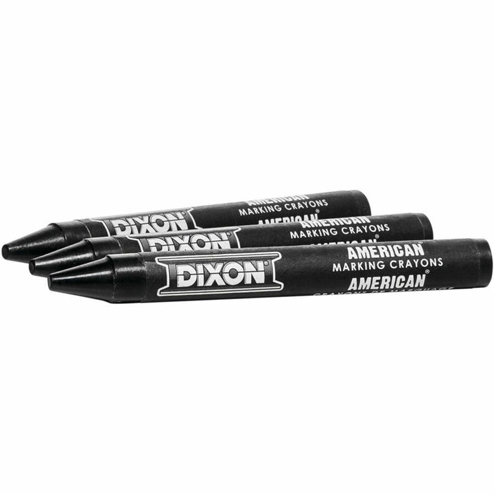 Long-Lasting Marking Crayons, 5, Black, Pack of 12