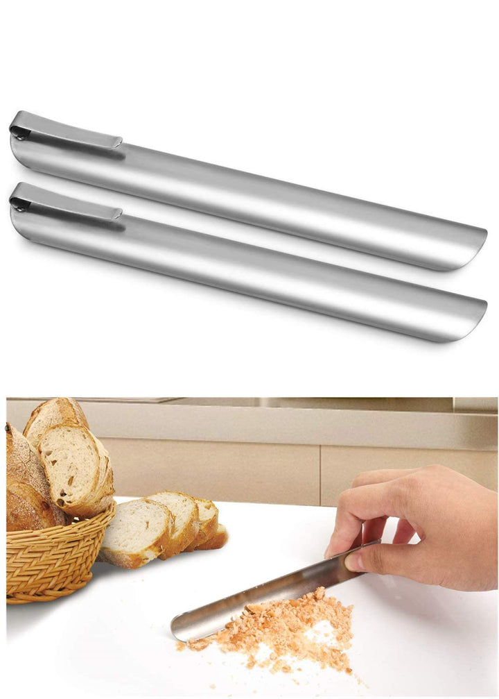 Crumb Sweeper - Profession Crumb Sweepers for Tablecloths in Restaurants and Homes,Stainless Steel Crumb Scraper(2 Pack)