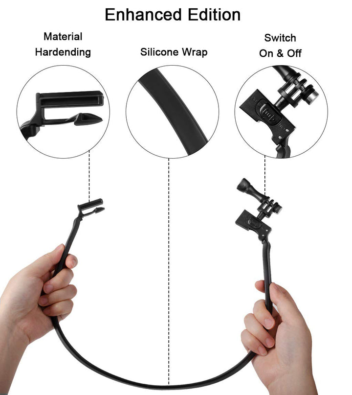 Taisioner POV/VLOG Smartphone Selfie Neck Mount Strap f