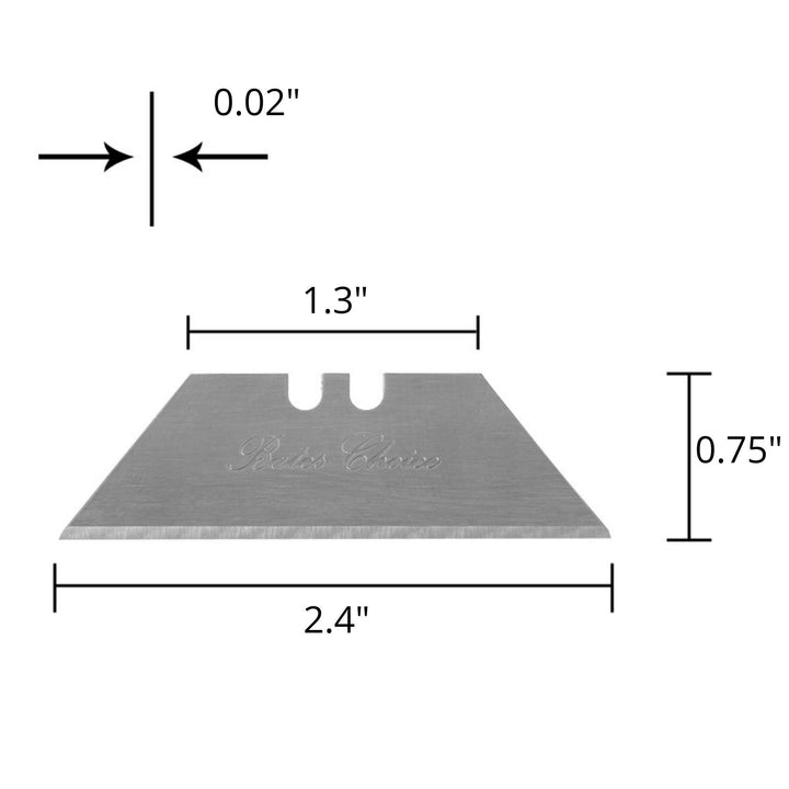 Bates- Utility Knife Blades, 40 Pack, Box Cutter Blades, Razor Blades Utility Knife, Razor Knife Blades, Replacement Blades, Razor Blades for Box Cutters, Box Razor Blades, Box Cutter Blades Refills