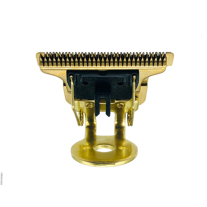 Professional T-Shaped Hair Clipper/Trimmer Standard Replacement Blade Set With Stand T9 Blade With Support,D8 R-Shaped With Bracket Replacement Clipper Head(Gold)