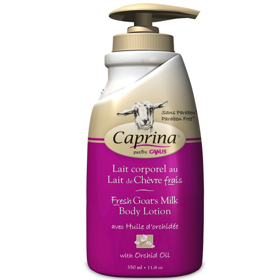 Moisturizing Body Milk Lotion, With Fresh Canadian Goat Milk, Fast Absorbing, Non-Greasy, Moisturizing, Vitamin A, B2, B3 and More, Orchid Oil, 11.8 Ounce