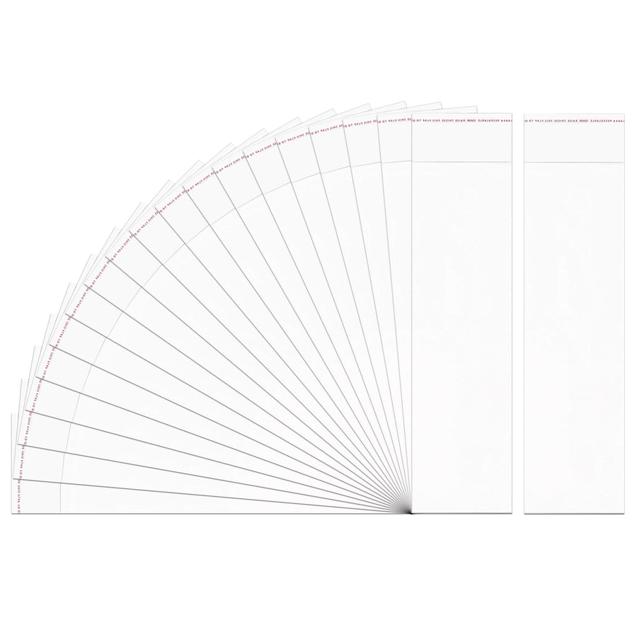 Doutop 300ct 3x11 Long Self Sealing Cello Bags Clear Ce