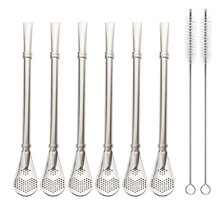 EvaGo Reusable Stainless Steel Drinking Straws with Fil