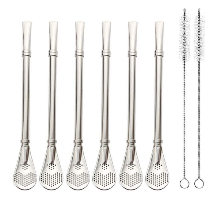 EvaGo Reusable Stainless Steel Drinking Straws with Fil