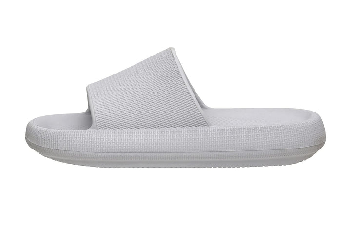 Women&#39;s Feather Cloud Recovery Slide Sandals with +Comfort, Lt. Grey 7