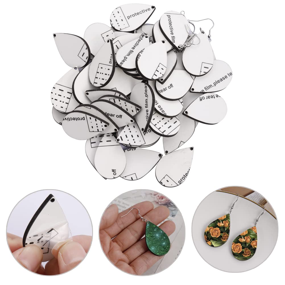 60 Pcs Sublimation Blanks Products, Sublimation Earring