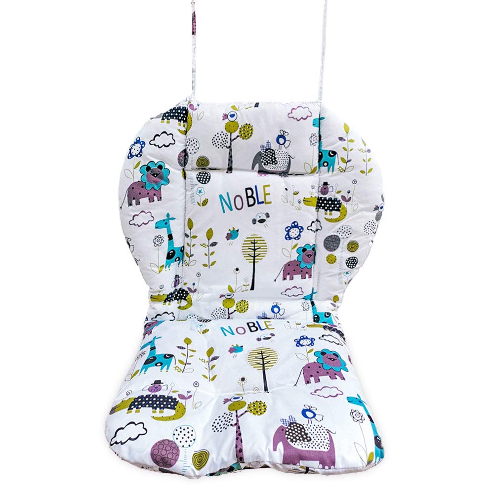 High Chair Pad,highchair seat, highchair Cushion, seat Pad,Soft and Comfortable, Light and Breathable, Cute Patterns, Make The Baby More Comfortable(Jungle Animal Pattern)
