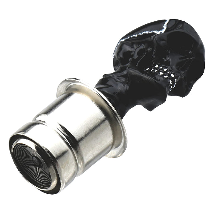 Car Automatic Skull Cigarette Lighters Push Button Plug Replace Accessories Lighter Suitable Fit Most Vehicles (Black)