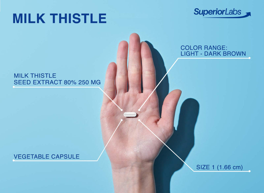 Superior Labs Milk Thistle NonGMO - 80% Silymarin Flavo