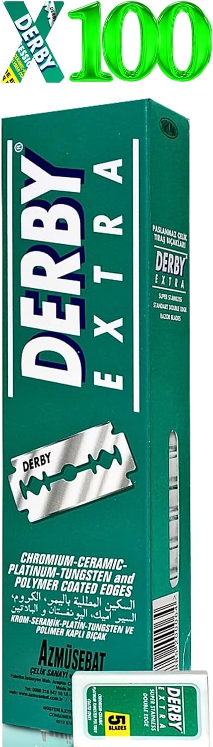Extra Double Edge Razor Blades, 100 Count