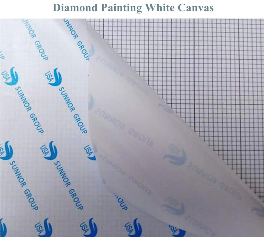 10Pcs/Lot 30x40CM Diamond Painting Canvas Embroidery Canvas with Glue Canvas Round/Square Blank Grid Canvas Empty for Your Private Customized