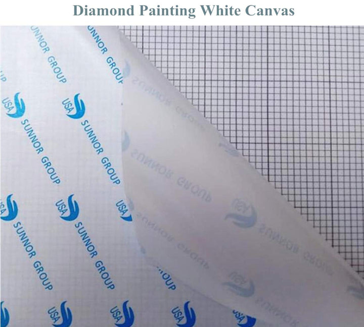 10Pcs/Lot 30x40CM Diamond Painting Canvas Embroidery Canvas with Glue Canvas Round/Square Blank Grid Canvas Empty for Your Private Customized