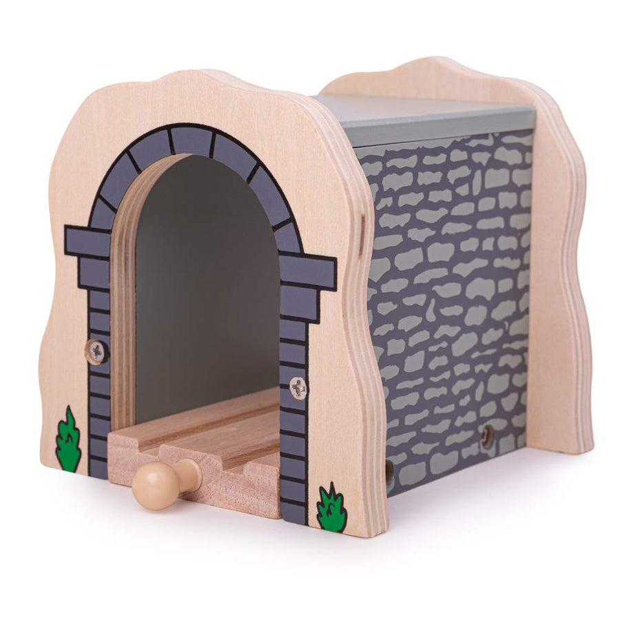 Grey Stone Tunnel - Other Major Wooden Rail Brands are Compatible