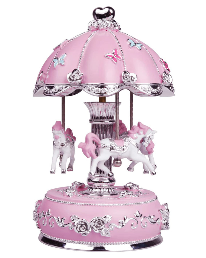 Carousel Music Box for Kids, Horse Music Boxes for Girls, Musical Box Play Castle in The Sky