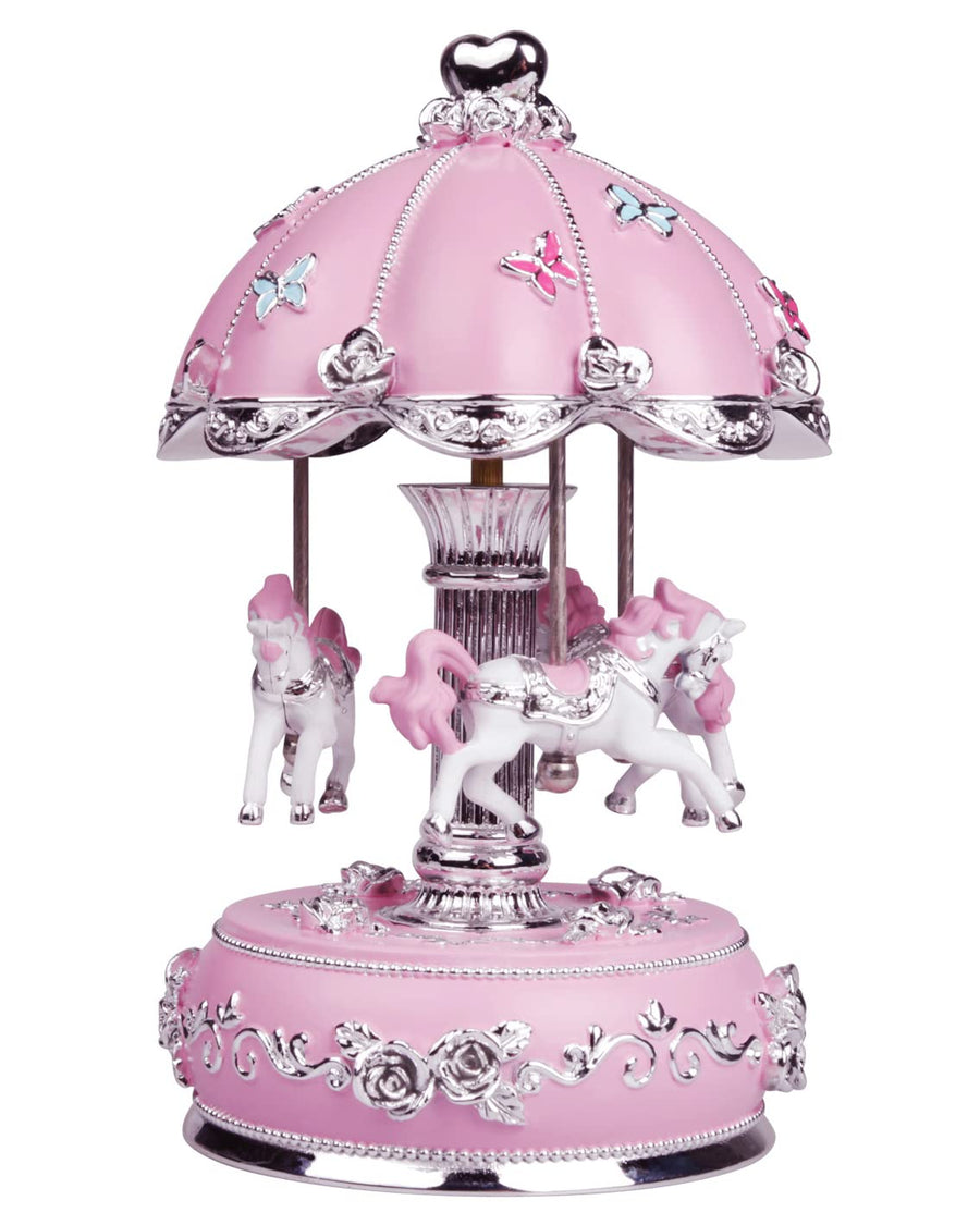 Carousel Music Box for Kids, Horse Music Boxes for Girls, Musical Box Play Castle in The Sky