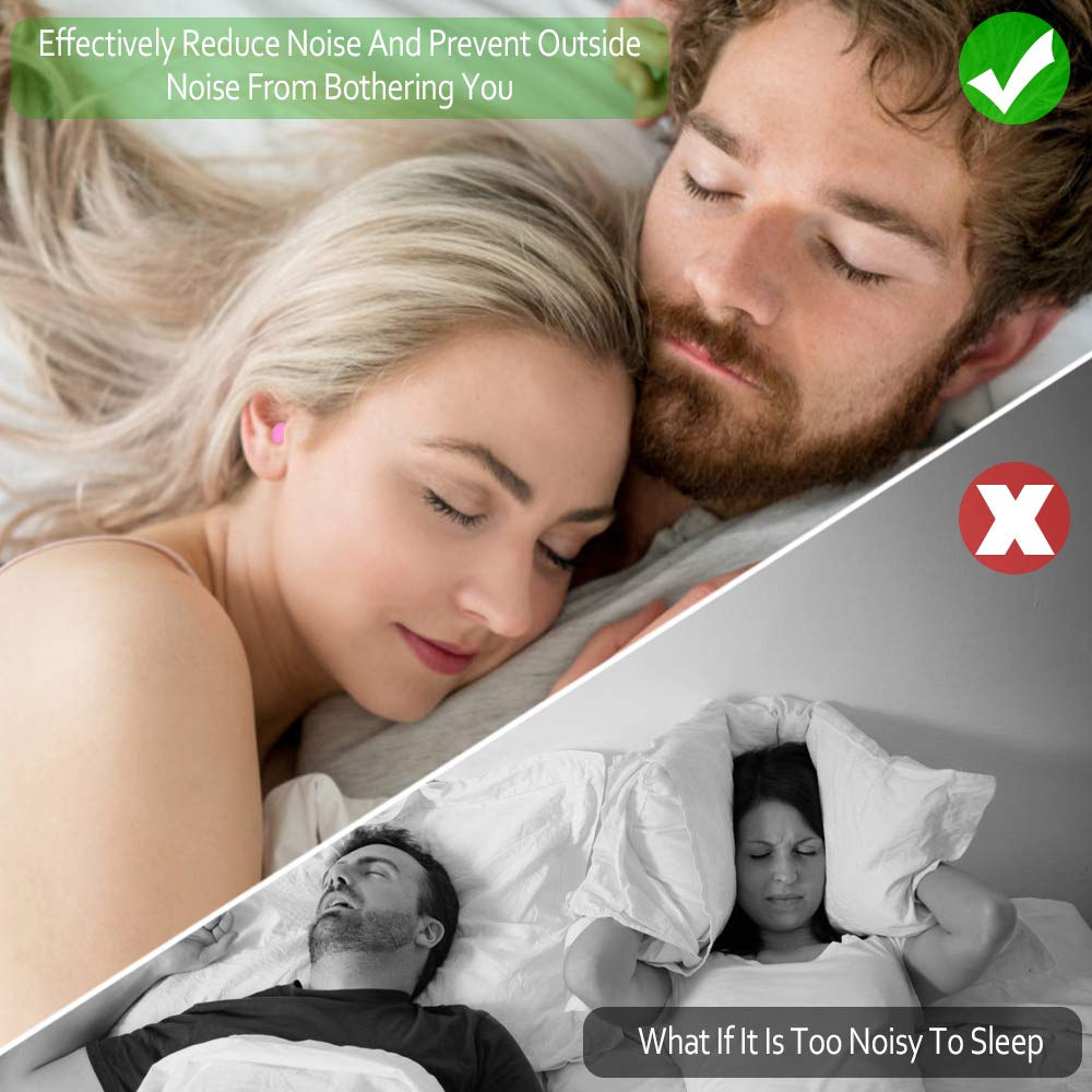 24 Pairs Wax Ear Plugs for Sleeping Noise Cancelling Re