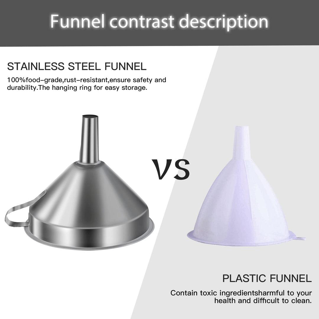 Small Funnels for Filling Bottles, Stainless Steel Smal
