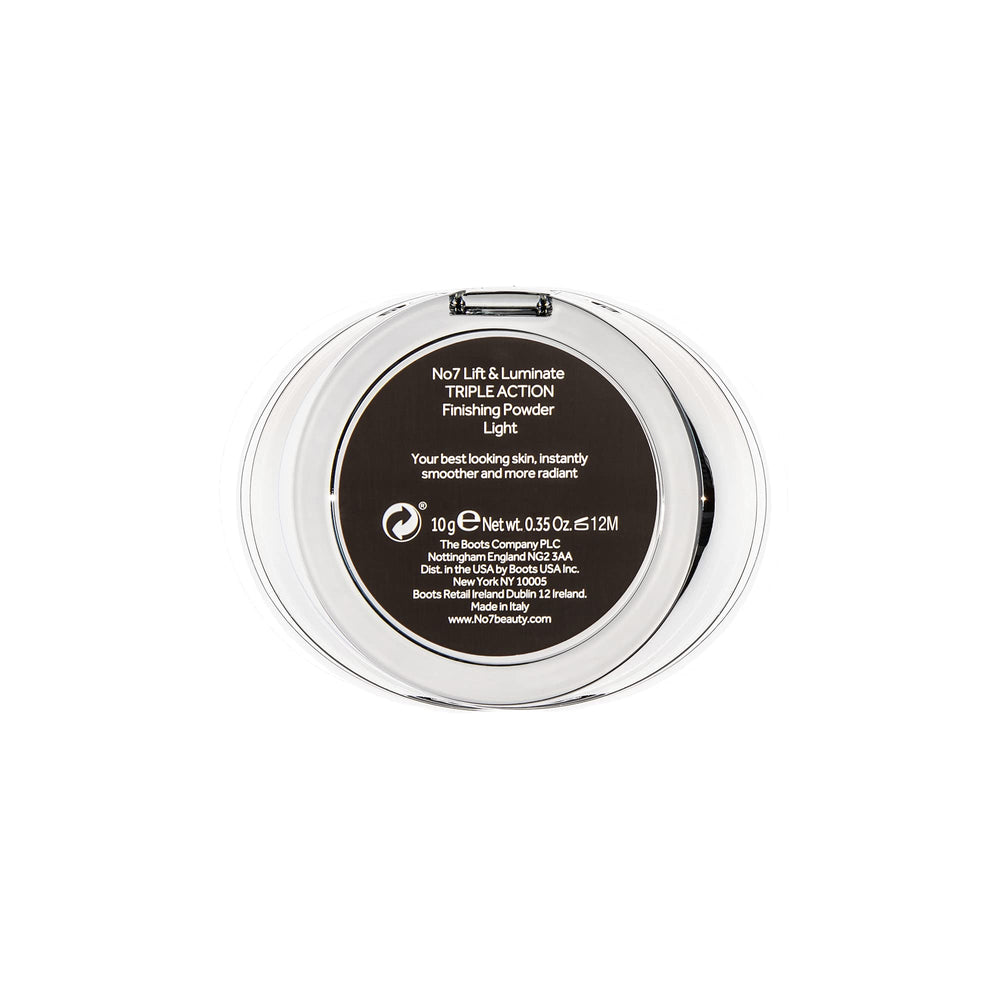 Lift & Luminate Triple Action Powder - Light - Pressed Makeup Setting Powder for Face - Compact Setting Powder Reduces the Appearance of Fine Lines & Enhances Glow (10g)