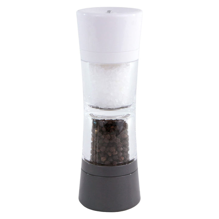 Cole &amp; Mason Lincoln Duo Salt and Pepper Grinder Combo, Acrylic Combination Mill Includes Premium Salt and Peppercorns