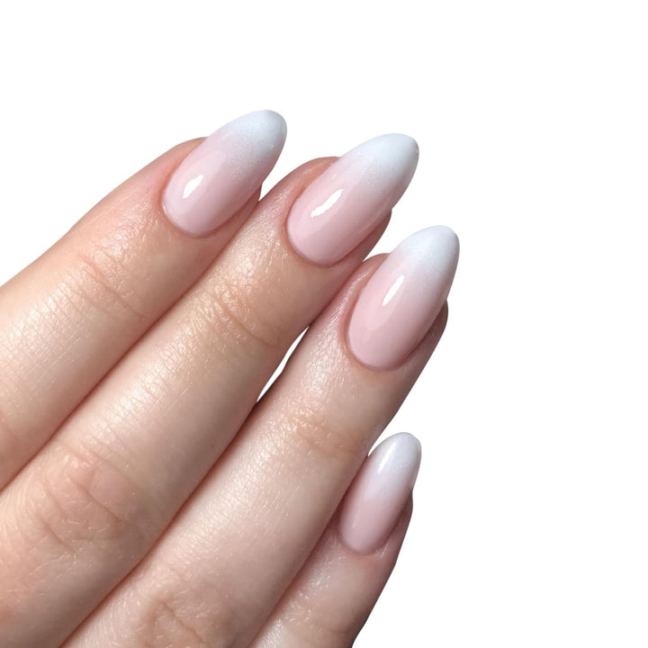 Modelones Press on Nails, Short Almond Nails, Reusable Nail Kit with Nail Glue Adhesive Tabs Mini Nail File, 24 Fake Nails 12 Sizes, Glue on Nails DIY Home Salon Manicure Gift for Women Girl