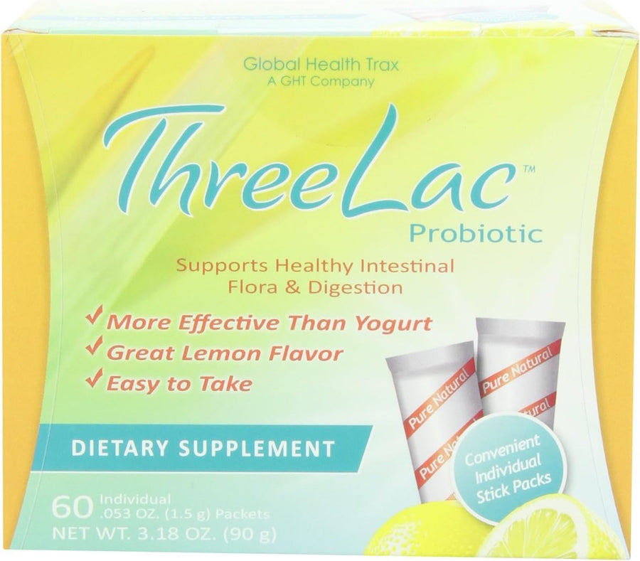 Inc. – Threelac Original Natural Probiotic Candida Relief Formula 3Lac 60 Servings