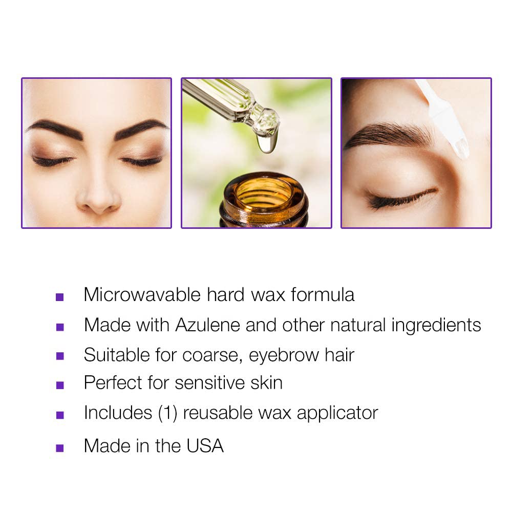 Clean Plus Easy Tweezer-Free Hard Wax, 1 Ounce