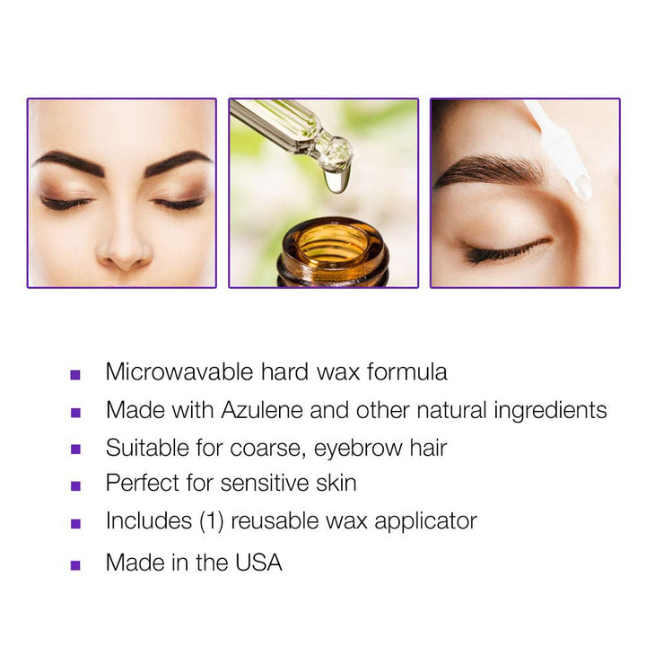 Clean Plus Easy Tweezer-Free Hard Wax, 1 Ounce