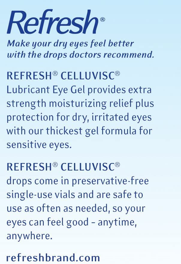 Refresh Celluvisc Lubricant Eye Gel Single-use Containe