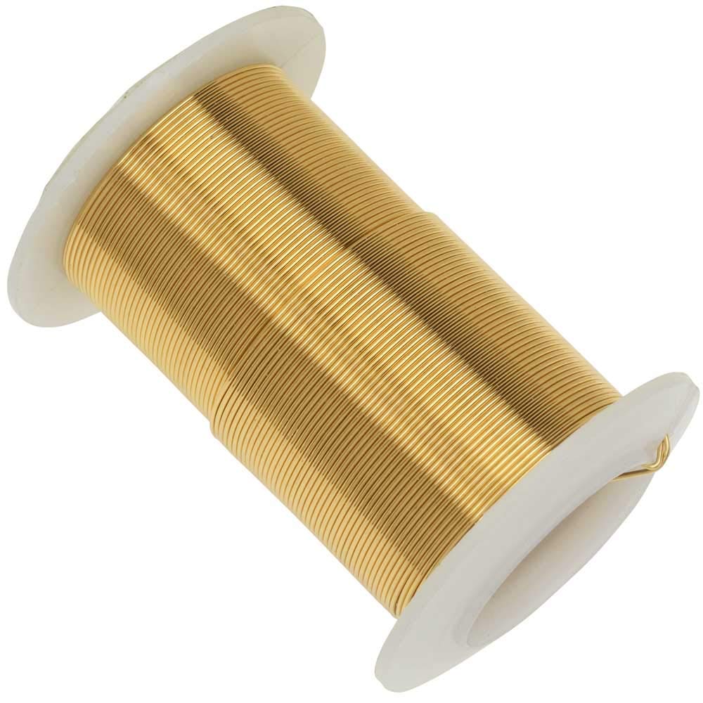 Tarnish Resistant Craft Wire 22 Gauge, Gold Color