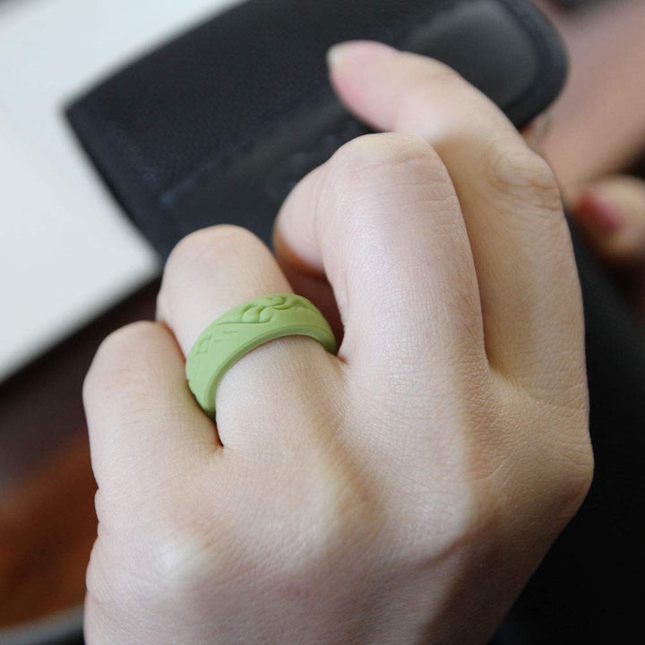 Tuhaoge Silicone Wedding Ring for Women and Men Silicon