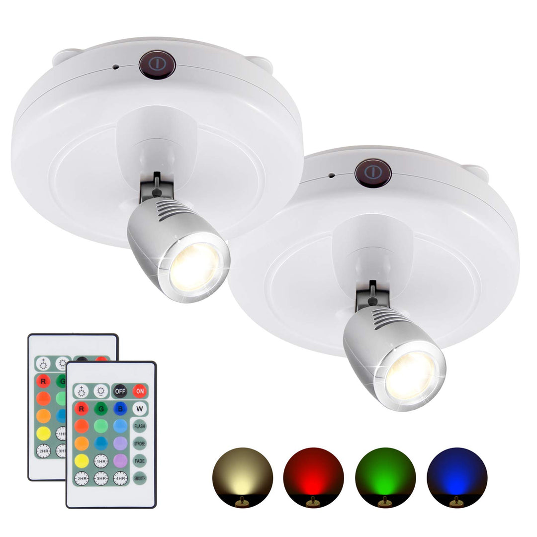 BIGMONAT LED Spotlight for Pictures Battery Operated, D