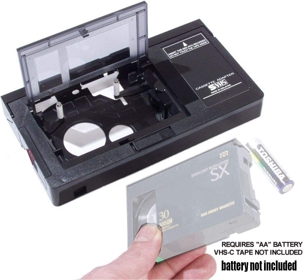 Motorized VHS-C to VHS Cassette Adapter for SVHS Camcor