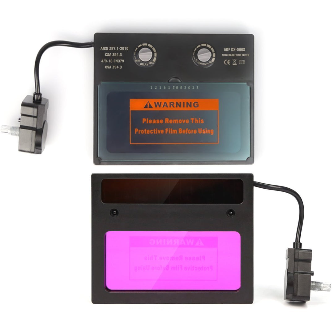 Welding Helmet - Solar Power Auto Darkening Welding Helmet - Adjustable Shade Range 4/9-13 for Mig Tig - Arc Welder Mask (Blue Eagle)