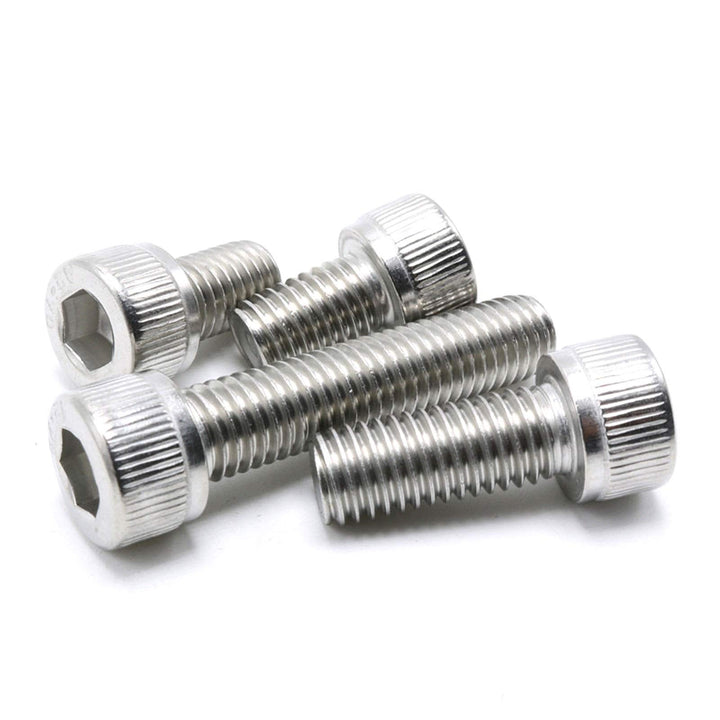M3-0.5 x 12mm Socket Head Cap Screws Metric, Allen Socket Drive, Stainless Steel 304, Full Thread, Bright Finish, Machine Thread (50 Pcs)