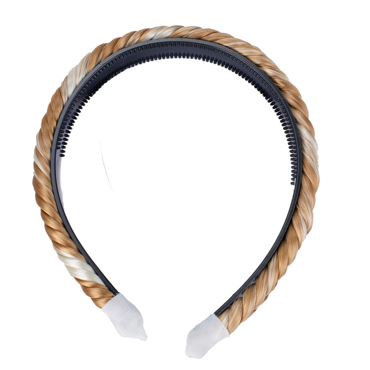 blonde mix # 25H613 HHR12 : PRETTYSHOP Hair Band Plaited Braid Headband Hairpiece blonde mix # 25H613 HHR12