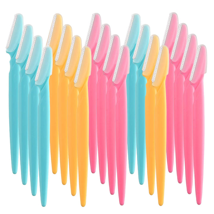 Fepito 20Pcs Eyebrow Razor Shaper Shavers Trimmers For Women And Men Face Hair Removers Multipurpose Exfoliating Face Razor