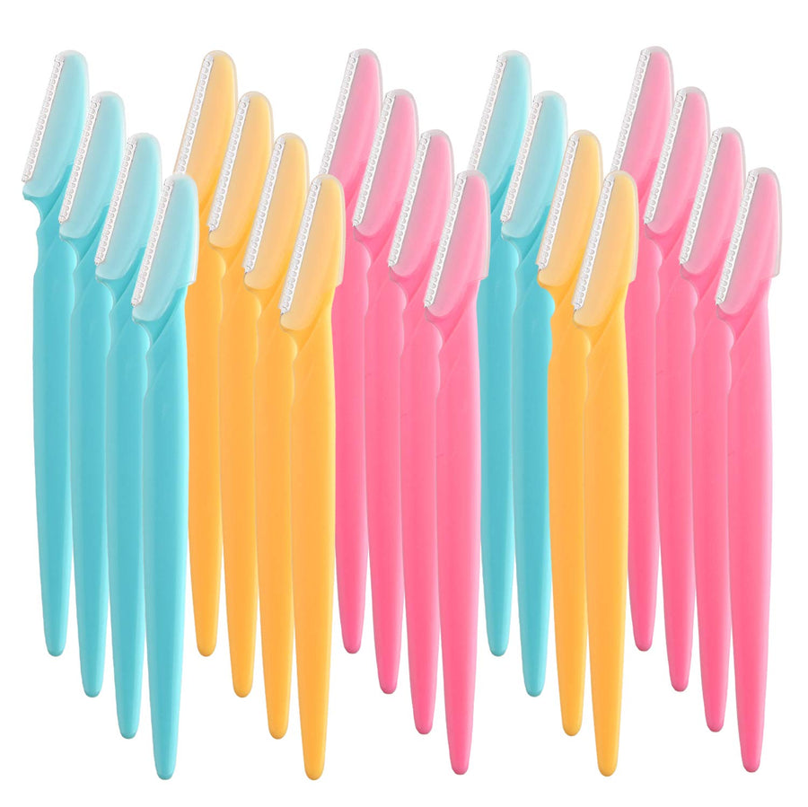 Fepito 20Pcs Eyebrow Razor Shaper Shavers Trimmers For Women And Men Face Hair Removers Multipurpose Exfoliating Face Razor