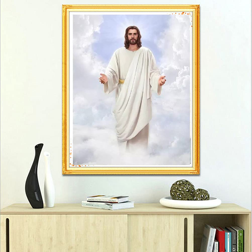 pigpigboss Cloud Jesus Diamond Painting Kit 5D Full Rou